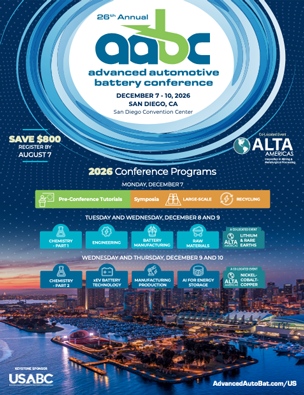 2026 Advanced Automotive Battery Conference USA Brochure